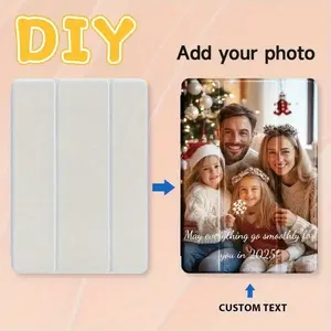 Custom Photo & Text Tablet Case - Shockproof & Scratch-Resistant with Auto Sleep/ Wake Function. Personalize with Lover, Family, Couple, Friend & Pet Photos. Ideal Creative Gifts for Anniversary, Wedding, Birthday & Special Occasions.