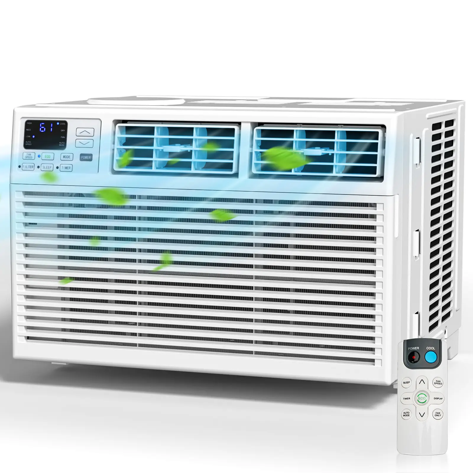 【Back to School】Antarctic Star Window Air Conditioner 12000 BTU to 400 Sq. Ft. —6 Modes 24H Timer Low Noise Quiet Operation Energy-saving Full Window View Remote Control White