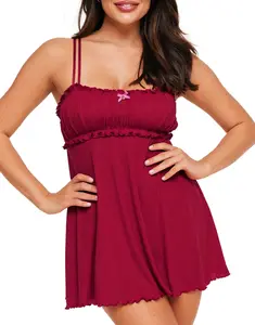 Ophylia B2 Dark Red Sleepwear