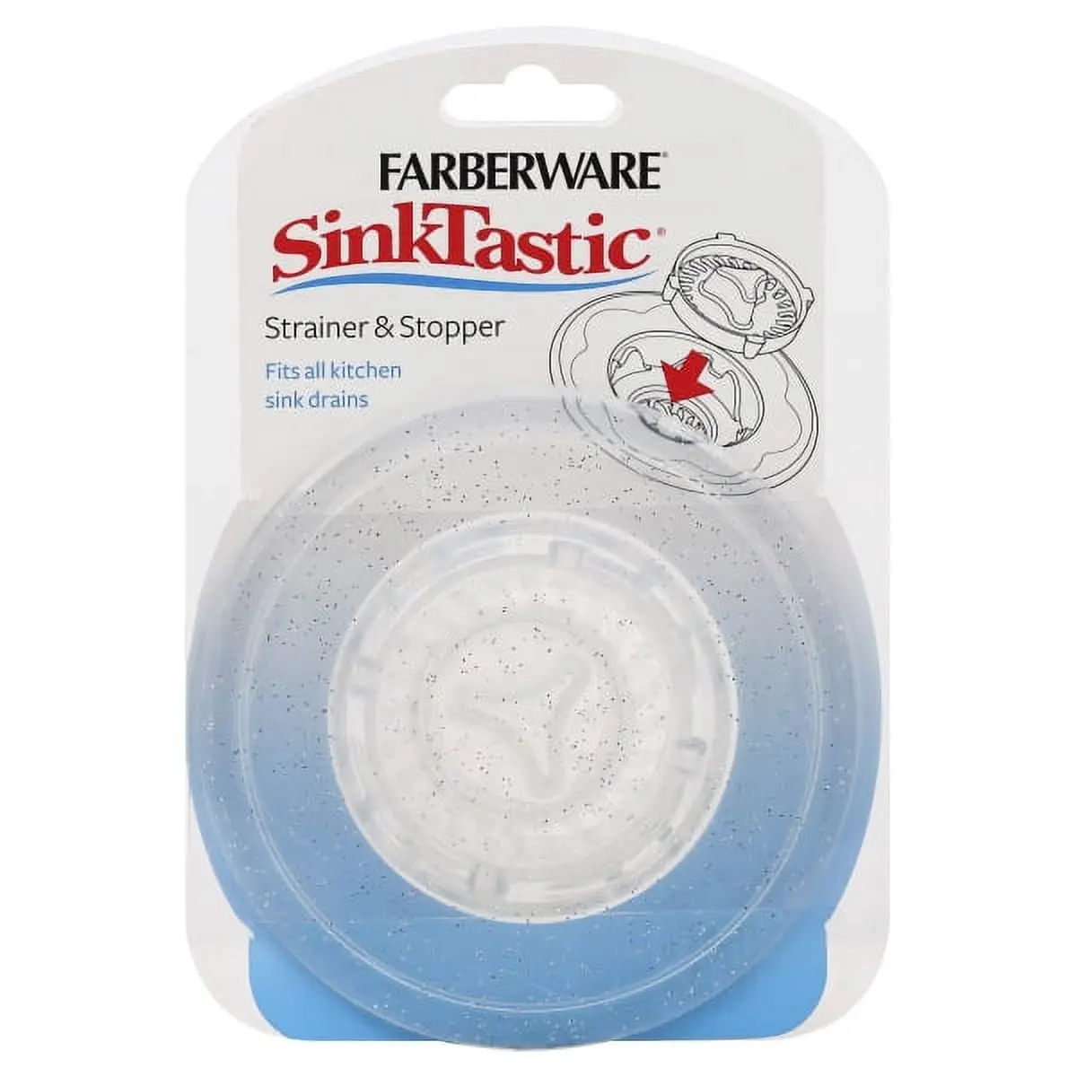 Farberware 6009352 Gloss Plastic Kitchen Sink Strainer