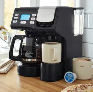 Hamilton Beach FlexBrew Trio Coffee Maker No Warranty Black & Silver Brew 3 Ways Single Cup Pod Coffee Brewing Machine