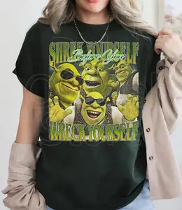 Shrek Funny Shirt Shrek Yourself Before You Wreck Yourself Shrek Meme Shirt