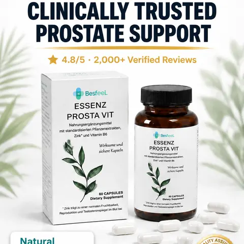 Men's Plant-Based Prostate Support Botanical Dietary Supplement - Saw Palmetto, Pumpkin Seed Oil, Safe Male Nutrition & Health Components (Bottle, Health & Nutrition Healthcare Formula)