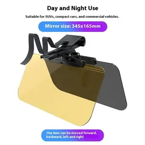 Car Goggles Day and Night Dual-Use Anti-Glare Sun Visor Night Vision Anti-High Beam Flexible Fully Adjustable Design Extreme Durability Unisex