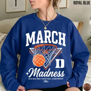 Duke Basketball - 2026 March Madness Basketball - NCAA T-Shirt, Duke Blue Devils Fan Gift, College Basketball Tournament Graphic Tee