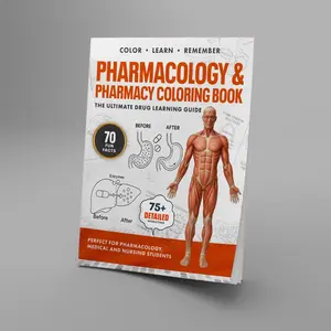 Pharmacology & Pharmacy Coloring Book Ultimate Drug Learning Guide for Nursing Medical and Pharmacy Students Master Medications Drug Classes and Mechanisms