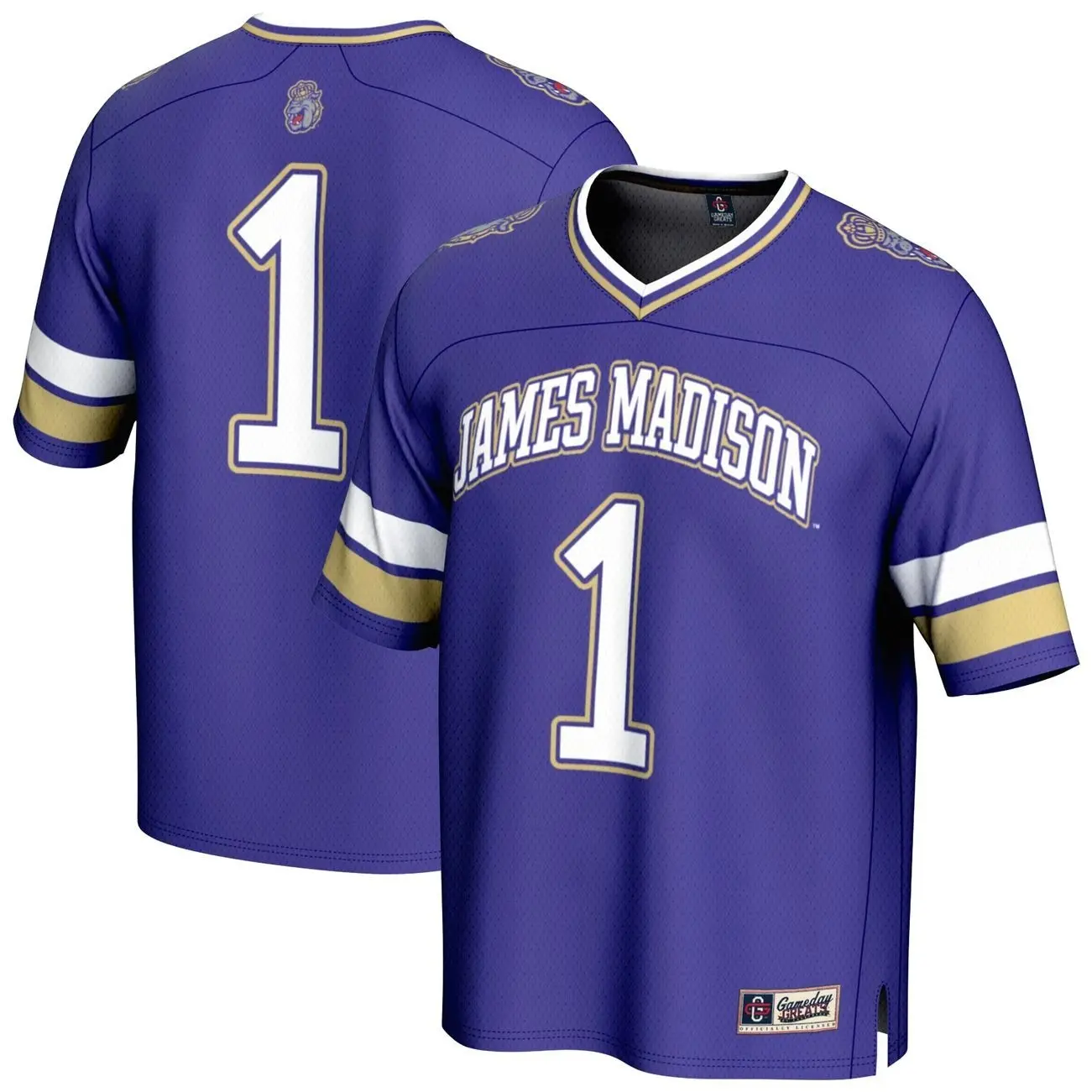 #1 James Madison Dukes GameDay Greats Lightweight Collegiate Football Fashion Jersey - Purple