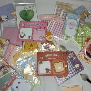 Sticky Note Memo Grab Bag Assorted Designs with Cute Animals and Patterns Perfect for Notes and Reminders