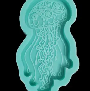 Jellyfish and Turtle Silicone Molds for resin, wax, candy, clay etc Food, heat and uv safe