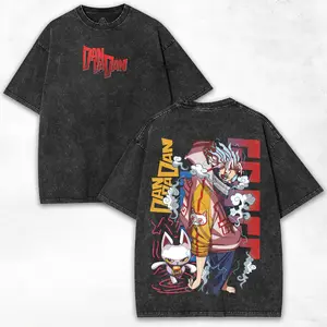 Okarun x Dandadan + Turbo Alien Vibe + Heavy Cotton Washed Streetwear Tee + Retro Collector Drop