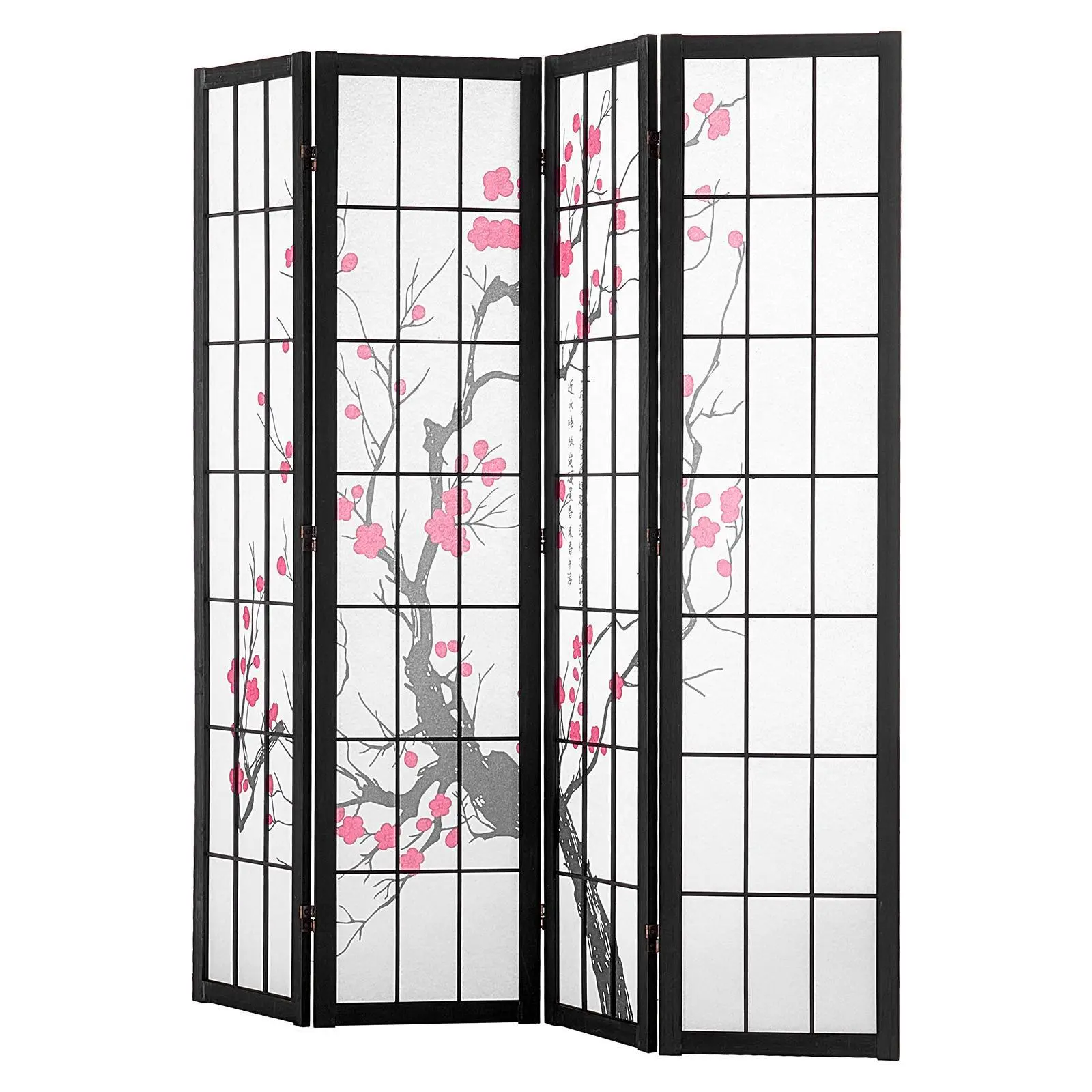 【SummerFinds】VEVOR Room Divider,  , 4 Panel Japanese Room Divider Screen, Wood Folding Privacy Screen Indoor, Japanese Partition Portable Decoration Dividers, for Room Separation Home Office Restaurant & Bedroom