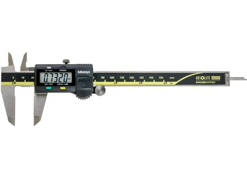 Mitutoyo Series 500 ABSOLUTE Digimatic Calipers - 1 pc., 0 - 6" / 0 - 150Mm range, lcd display, Absolute Encode Technology, thumb roller, alkaline batteries, accuracy: refer to list, hand measuring tool for Tools & Hardware