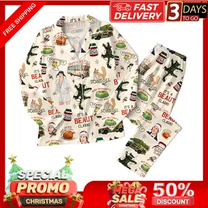 Griswold Pajamas Set, National's Lampoon Pajamas, National Lampoons Women Pajamas, Christmas Vacation Pjs, Christmas Tree Farm Pajamas