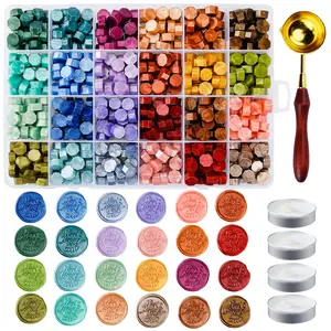 Metallic Assorted Color Seal Beads - 24 Colors for Making Wax Seals, Decor for Envelope, Letter, Wedding Invitation and Sealing  Bottle
