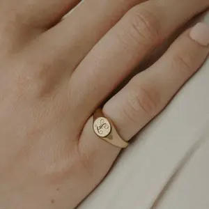 Letter Bold Font Ring – Personalized & Built to Last