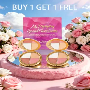 BOGO FREE! Your 5-Minute Makeup Secret! Easy 4-in-1 Eye & Cheek Palette for Beginners summervibes diamond outdoorfun