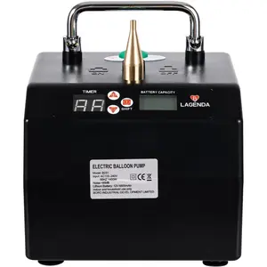 B231 Portable Electric Lagenda Balloon Inflator Pump, Professional Automatic Balloon Inflator, Styling Electric Balloon Blower Pump, with Timer Battery, for Party Event Decoration First Birthday Anniversary