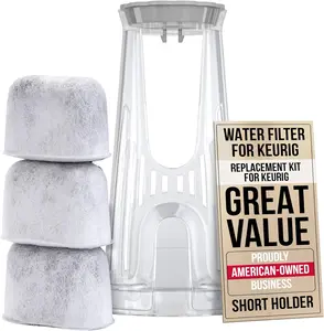 PUREHQ Keurig Starter Kit Replacement for Keurig 2.0 K200, K250, K35, K-Duo and K-Compact Coffee Makers Includes Filter Holder and 3 Pack of Water Filters