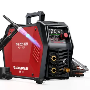 ARCCAPTAIN TIG205 Pro DC TIG Spot Cold Welder Heavy Duty Tool Kit Metal Tool  Best DC TIG Machine for Pipe Welding, Industrial-grade level