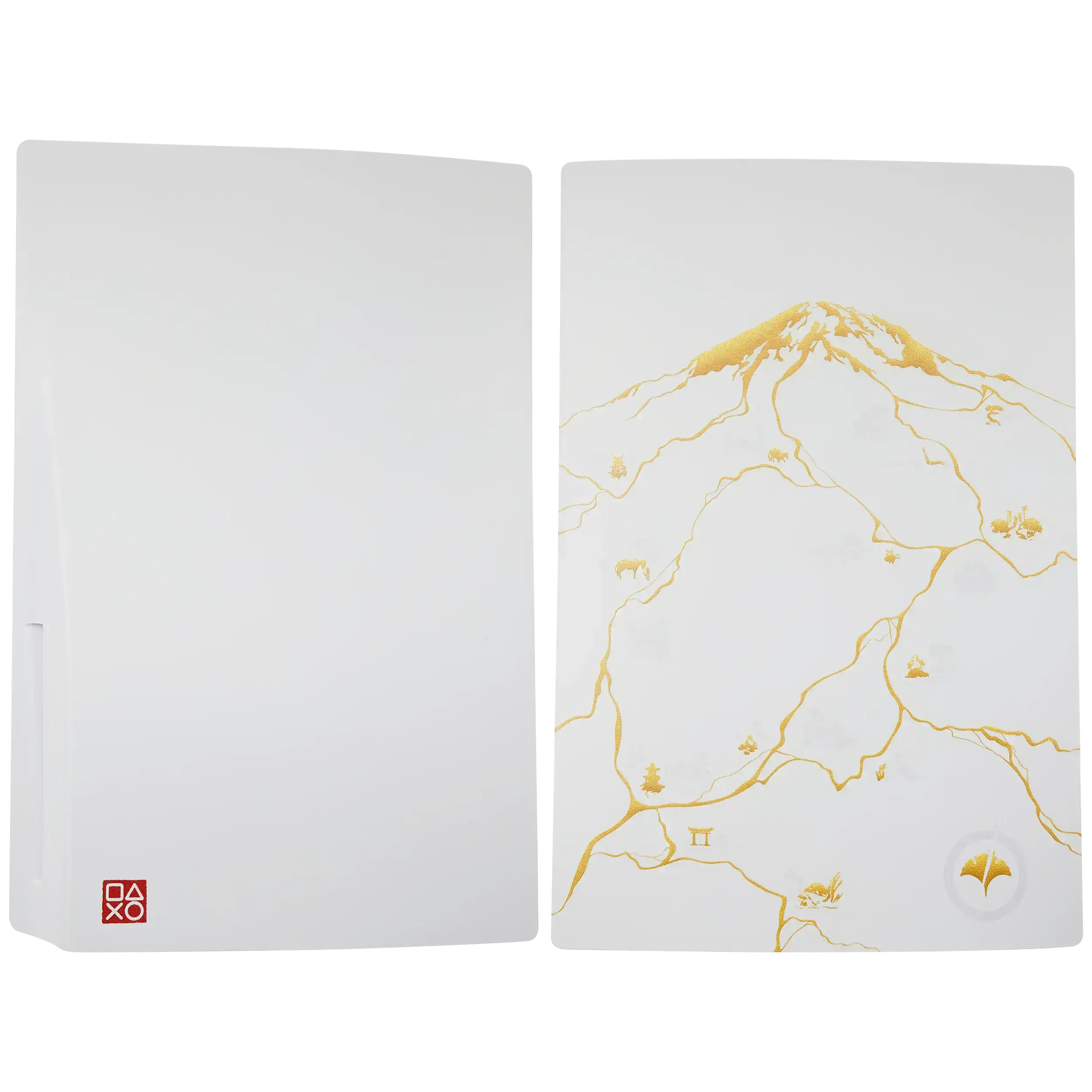 PS5 Faceplate Cover (Top & Bottom) for PlayStation 5 Console, Ghost of Tsushima Themed Gaming Accessory