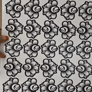 Henna Freestyle Pattern Stencil Sheet for Hand and Feet -  individual strips for Temporary Tattoo & Casual Daily Design - Safe Easy to Use for Festive Events & Special Occasions