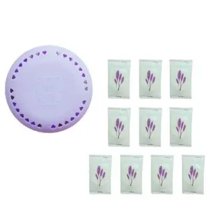 Long-Lasting Air Freshener Refills, Solid Odor Eliminator Tablets, Lavender Scented Calming Aroma Car & Home Use, Effective Deodorizer, Scented Home Fragrance