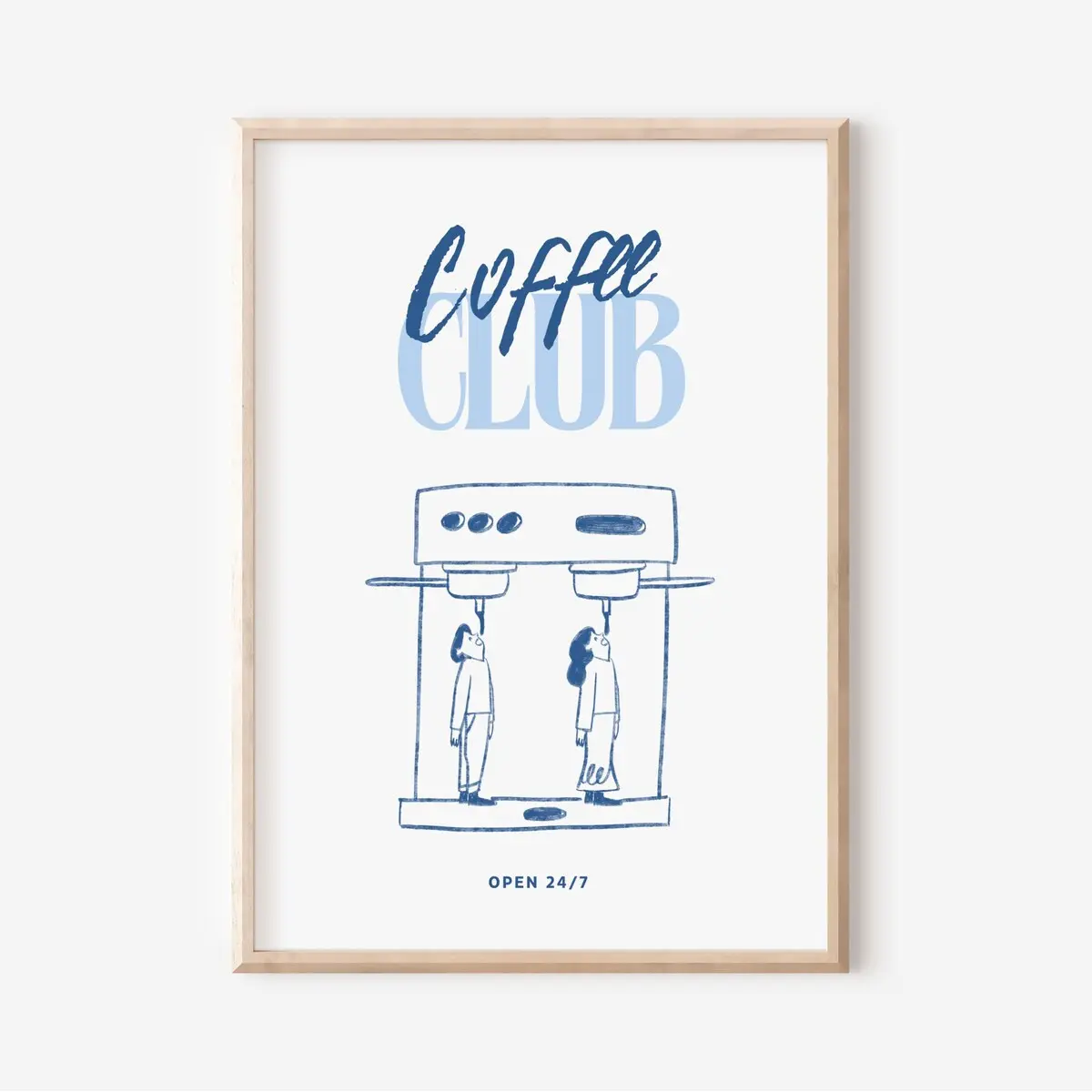 Coffee Poster, Coffee Art Print, Coffee Decor, Coffee Lover Gift, Retro Coffee Poster, Vintage Kitchen Wall Print, Unframe