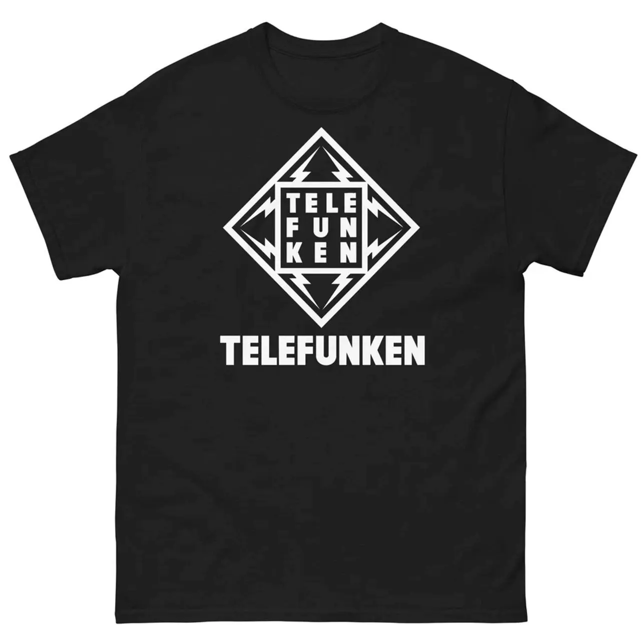 Telefunken Black Graphic T Shirt Unisex classic tee S
