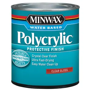 Minwax 255554444 0.5 Point Gloss Polycrylic Protective Finish Minwax 255554444 0.5 Point Gloss Polycrylic Protective Finish