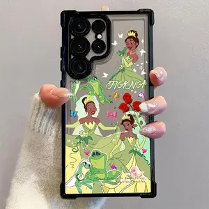 Tiana Phone Case Compatible with Samsung Galaxy S25 S24 S23 S22 FE Ultra Plus 4G 5G, Shockproof Transparent Soft Back Cover. Smartphone Cellphone