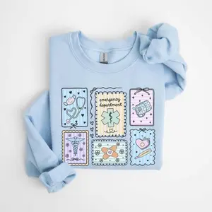 Emergency Department T-Shirt / Sweatshirt, ER Nurse Shirt, Emergency Room Nurse Shirt, ER Crew Stamp Work Shirt, EMT Paramedic Shirt, ED Nurse Gift, Cotton Fabric