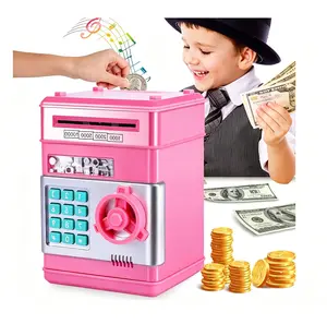 Mini ATM Electronic Piggy Bank for Kids,Password Lock Safe Box with Auto Scroll Bill Slot,Coin Cash Dual Storage Toy,Ideal Birthday Christmas Gift for Boys Girls Aged 3-12 to Cultivate Saving Habits.teen girl gifts(Shopping Deals Today)