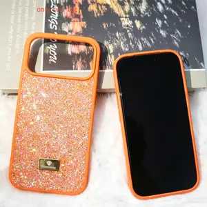 Bling Glitter Diamond Multicolored Rhinestones Case for iPhone 17 Pro 17 Pro Max, Glitter Protect Cover, Stylish Phone Accessory