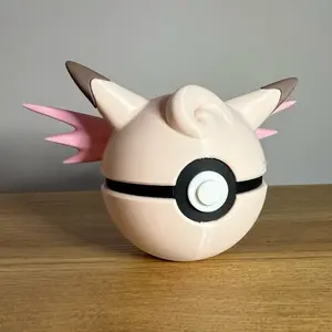 #0036 Clefable Ball - High-Quality PLA 3D Printed Pokémon Figure, Officially Licensed, 2.75" Diameter, Made to Order, Decor Decoration