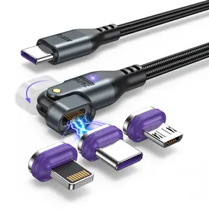 National Day Offers AUFU 16PIN 240W Magnetic Charging Cable (3.3ft/6ft/1Pack), 180 Rotation Magnetic USB C Charging Cable/Magnet Phone Charger/Data Transfer Cord for 1Phone16/15 Series, Ma-Book/1Pad Series