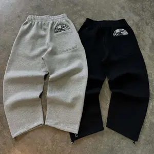 Embroidered Streetwear Sweatpants – Unisex Couple's Fit