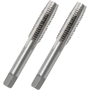 2 count M8x1.25 Tap, M8 Metric Thread Right Hand Tapping Tool, HSS Thread Milling Taps (M8 x 1.25, 1 Pair)