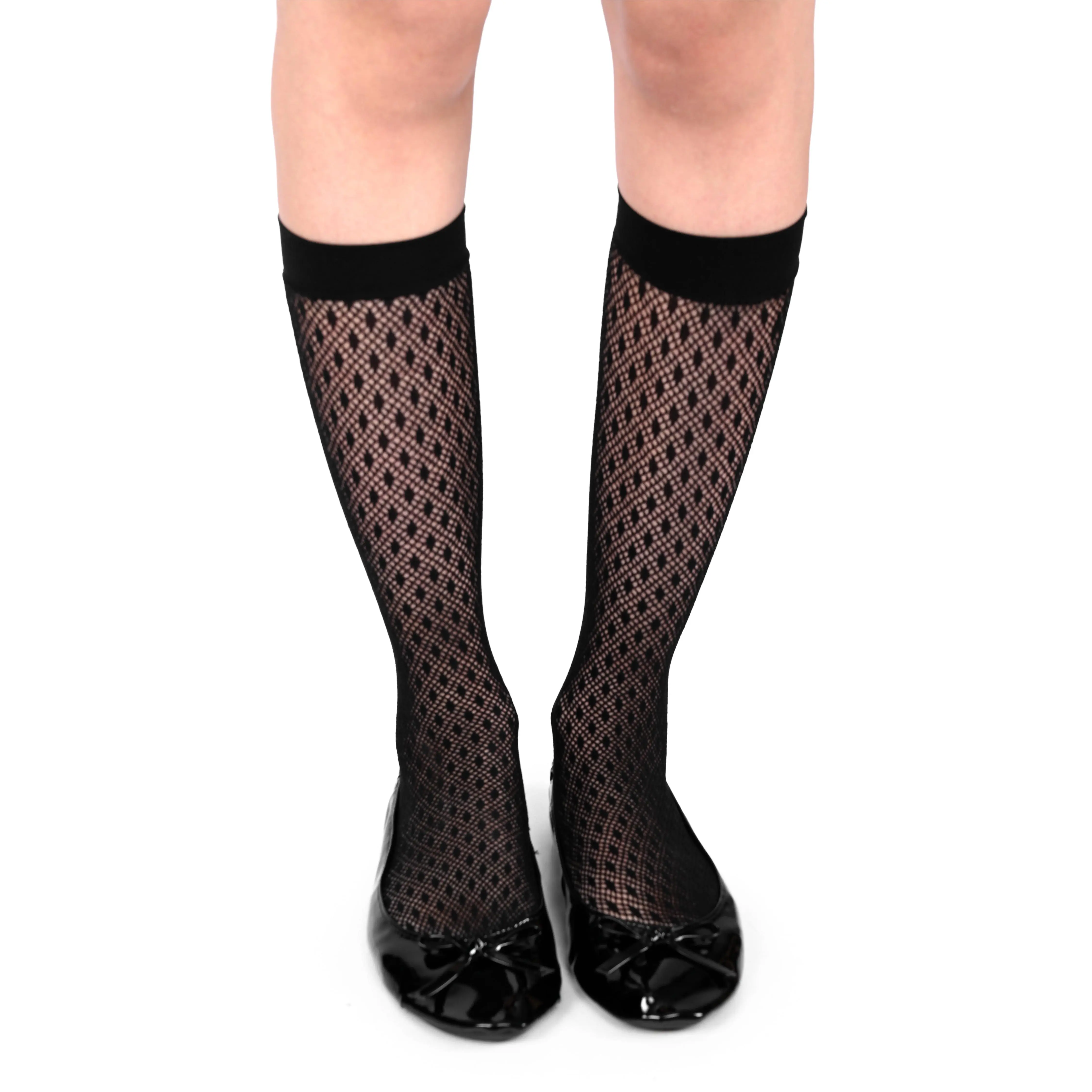 Black Folding Flats - Shine Patent