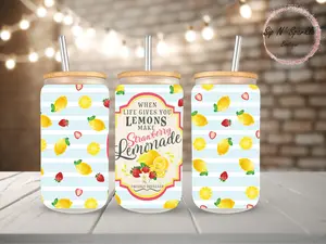 Strawberry Lemonade Libbey Glass