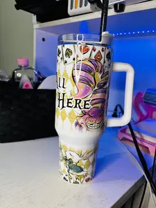 We’re all mad here 40oz tumbler