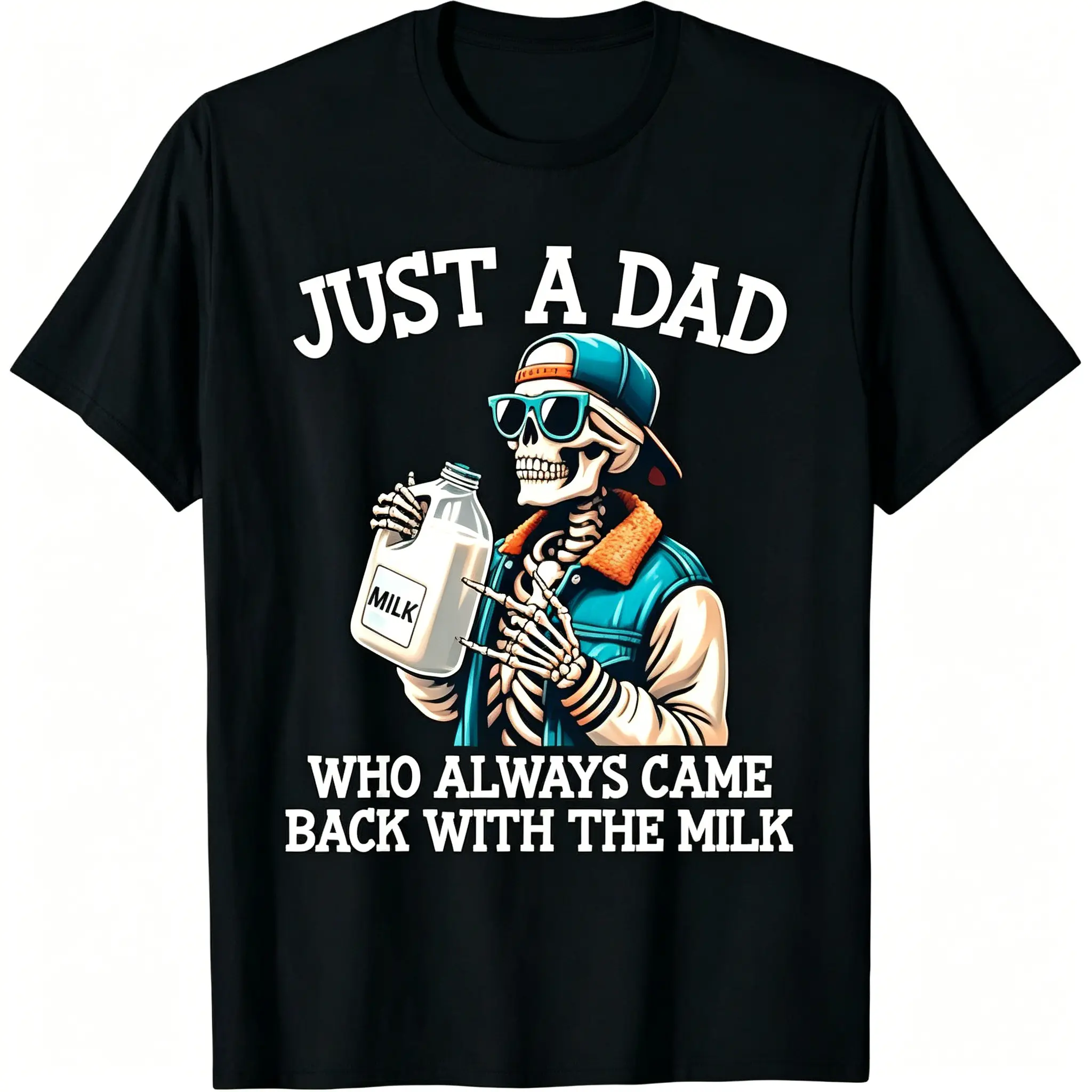 Humorous Dad Graphic Tees Featuring Sarcastic Come Back With The Milk Classic Dad Quotes Ideal Gift for Fathers Casual Cotton
