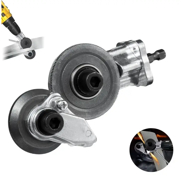Electric Drill Metal Cutter Attachment, Sheet Metal Cutter, Metal Drill Attachment for Cutting Thin Iron Thin White Sheet Steel Aluminum, Electric Drill Plate Cutter, Electric Drill Sheet Cutting Machine