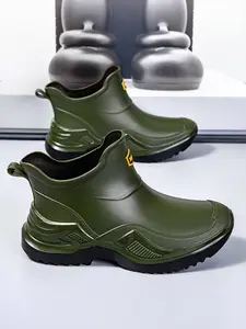 Valentine's Day Unisex Short Rain Boots, Lightweight Anti-Slip Design for Fishing and Outdoor Work, Fashionable Slip-On Style, Footwear