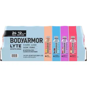 BODYARMOR LYTE Sports Drink Variety Pack Bottles, 12 fl. oz., 24 pk.