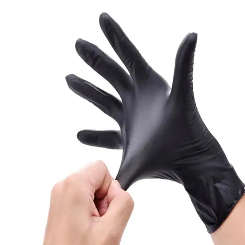 10/40/104 pcs/bag, nitrile gloves, durable household cleaning gloves, suitable for kitchen cleaning, tattooing, hair dyeing, pet care, beauty salons, cleaning supplies, and household tools. Waterproof gloves. Rubber Gloves For Dishwashing