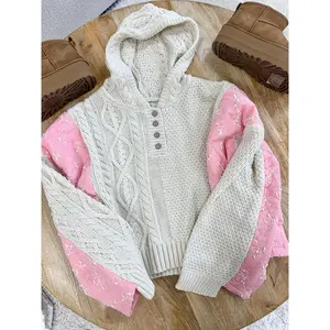 Pink Blossom Quilted Kit Sweater