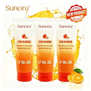 Sunoru Orange Enzymes Exfoliating Gel 100G LF16-35 French Enzyme Dead Skin Remover for Even Skin Texture Deep Cleansing Patches
