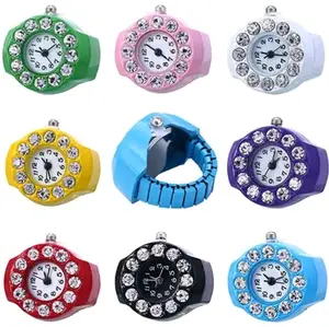 Ring Watch, Fashion Ring, Rhinestone Ring, Fashion Accessories