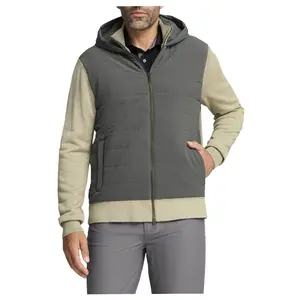 PUMA Mens Clubhouse Hybrid Hoodie Athletic Outerwear Casual - Grey