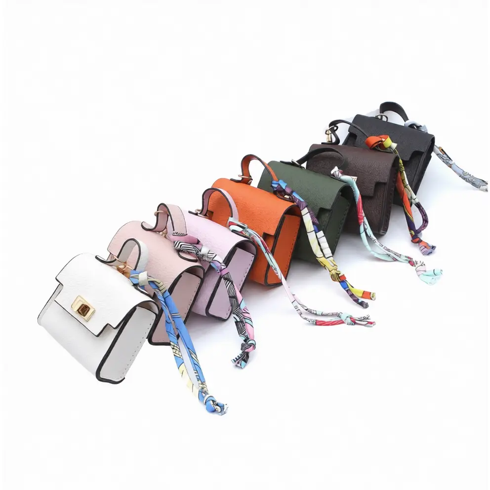 Mini wallet bag hanging bag new fashion pendant mouth red envelope earphone key bag